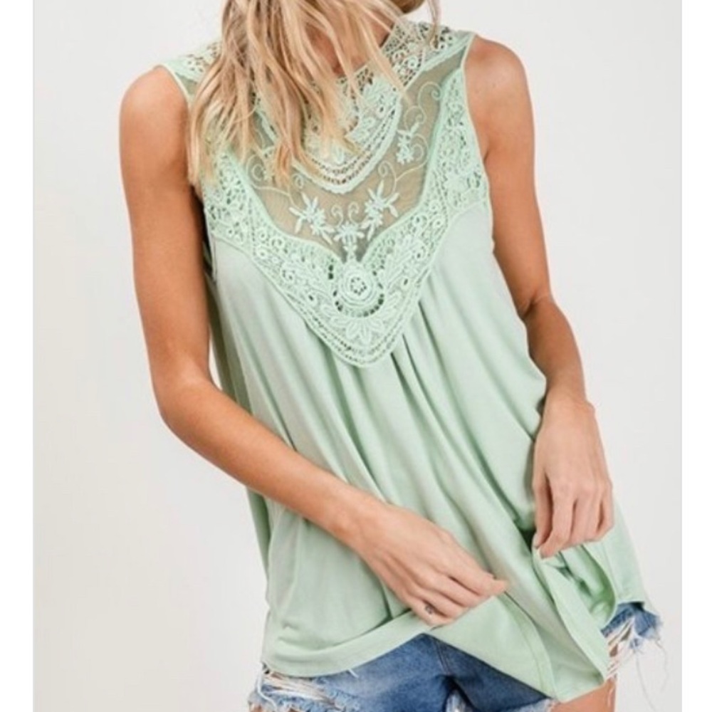 Lace Detail Tank Top